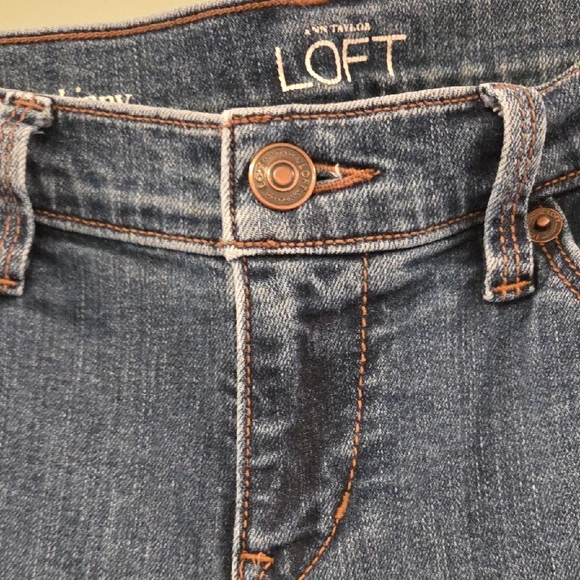 LOFT Modern Skinny Blue Jeans Size 27/4 - Picture 3 of 9